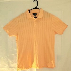 Coral colored Saddlebred nice polo shirt size L